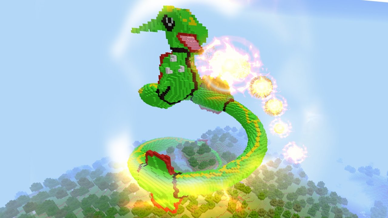 MINECRAFT vs POKEMON GO : RAYQUAZA VS REZENDE !!! - YouTube