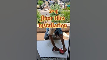 2×4 floor tiles installation #shorts #tilesinstallation #tilesdecoration