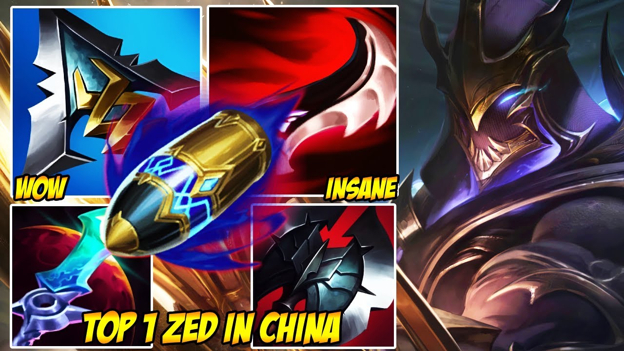 WILD RIFT CHINA TOP 1 ZED - ONE COMBO. NO COUNTERPLAY.