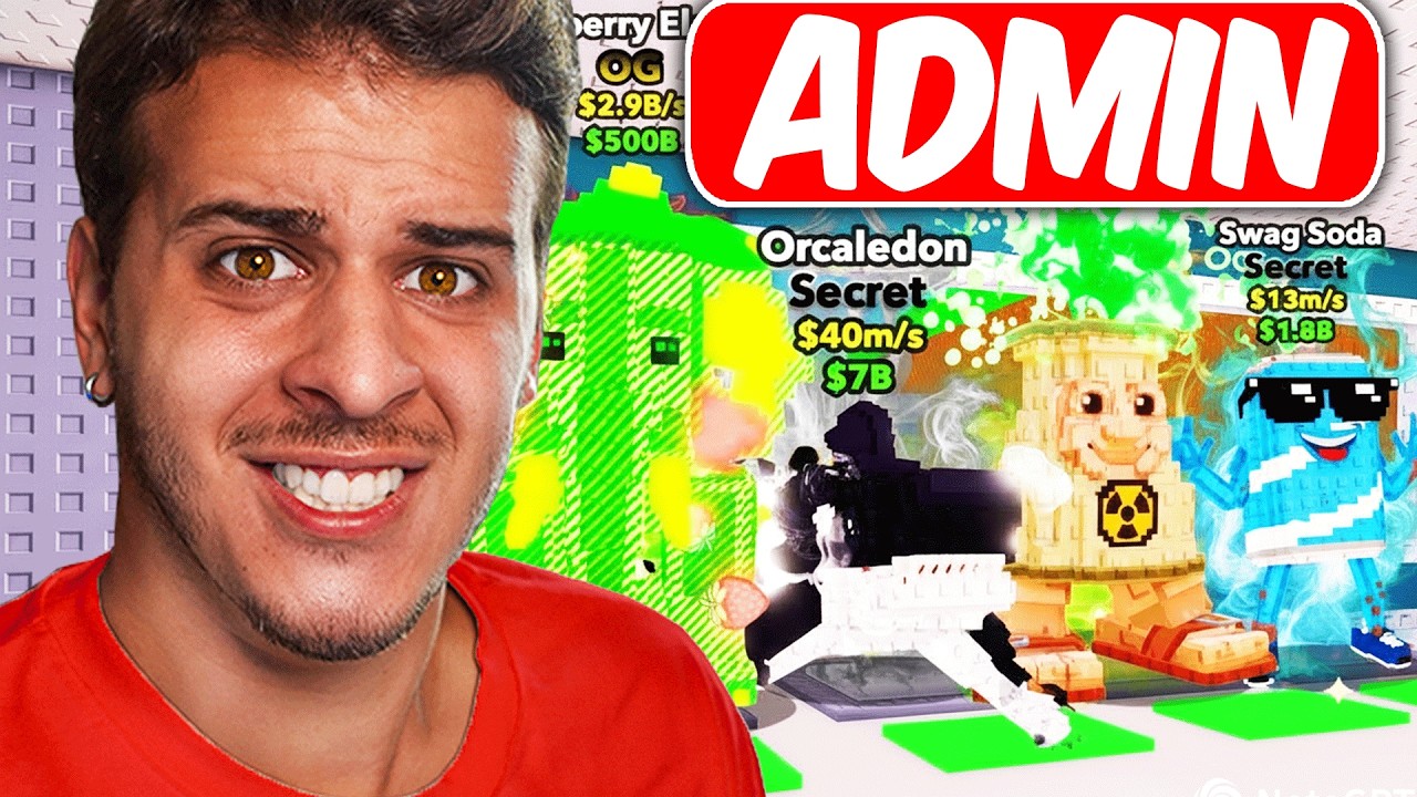 Νέο RADIOACTIVE Admin Abuse Στο Steal A Brainrot Roblox!