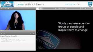 Everest ELC - Grade 10 English Tutoring Sample