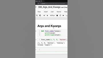 Args And kwargs In Python  - Lab1