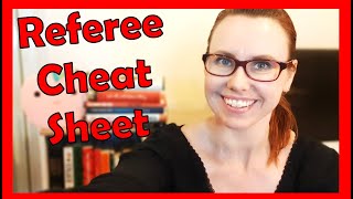Teacher Application | Referee Cheat Sheet FREE