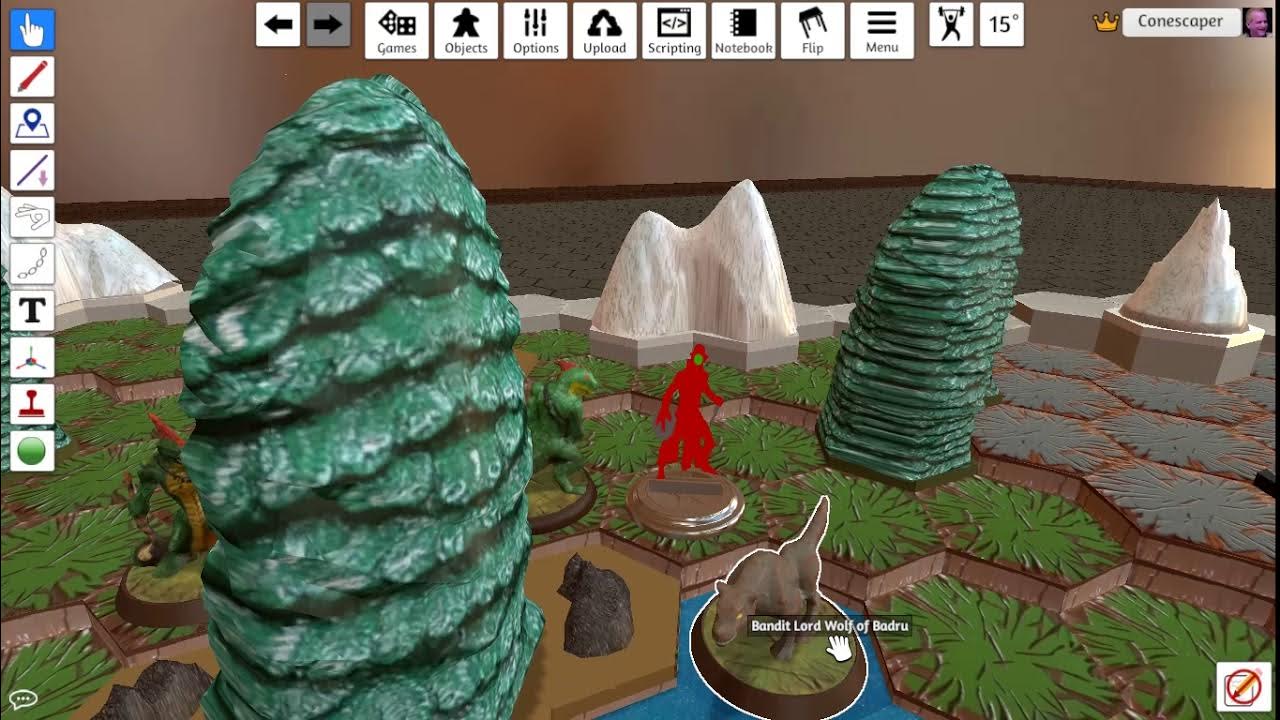 [Heroscape] Adventurescape S1E1, tutorial, in Tabletop Simulator YouTube