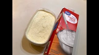 make butter from heavy cream  طريقة عمل زبدة من كريمة الطبخ