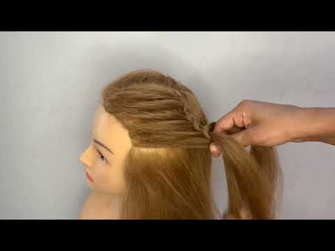 Видео: Easy Beautiful Hairstyle for girls with medium or long hair | Hairstyles