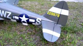 top flite P-47 60 size ARF electric conversion