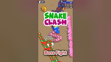 SNAKE CLASH | BOSS FIGHT GAMEPLAY #18 #snakeclash #snakegame #animation #gaming #games