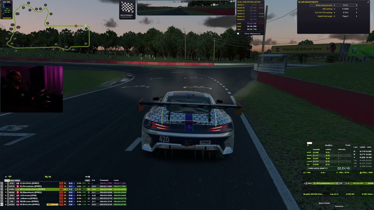 SURVIVE THE MOUTAIN! GoFast Gt3 Sprint Shootout Season 1 Race 8 at Bathurst