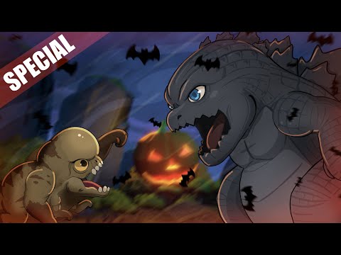 Baby D-Rex meets Baby Godzilla Halloween Special | Jurassic World - Animation