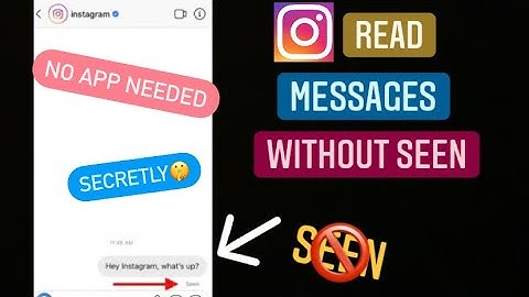 How to read instagram messages without seen|Easiest method|100% working💯💯💯