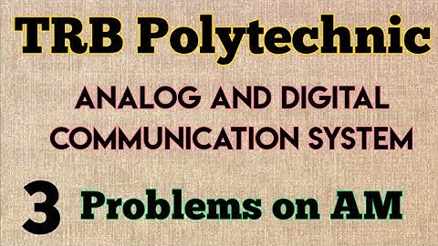 Analog and digital communication/trb polytechnic/trb polytechnic ece preparation/trb ece/trb