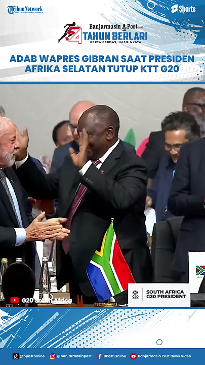 Adab Wapres Gibran Tuai Pujian! Berdiri Beri Hormat saat Presiden Afrika Selatan Tutup KTT G20