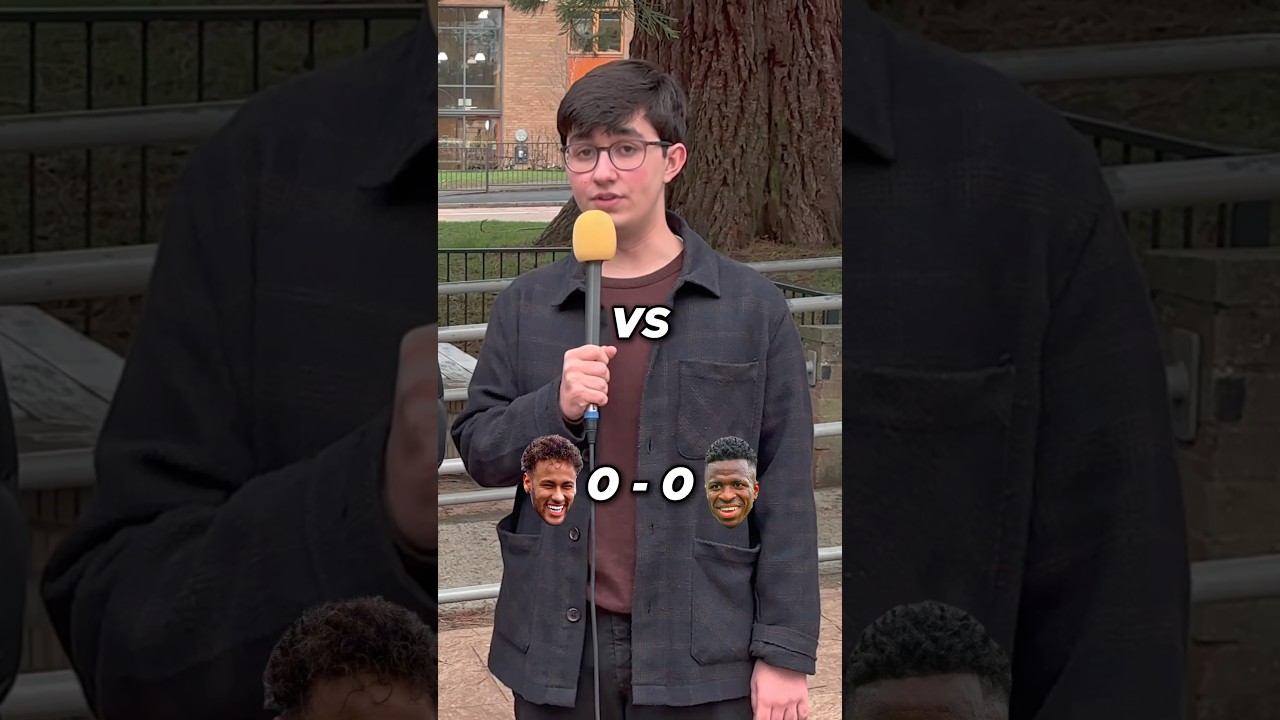 Neymar vs Vinicius Jr: Asking Students Which Footballer is the Best! #shorts #neymar #vinicius