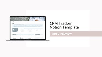 CRM Tracker Notion Template Preview