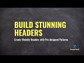 Build Stunning Headers Fast with Pattern Library (Pre-designed Examples)