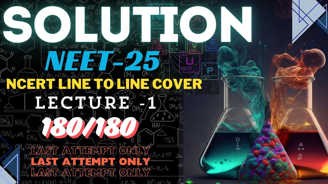 SOLUTION LECTURE 1 NEET 25 DEEP NCERT COVER ADVANCE PROBLEM SOLVING ...