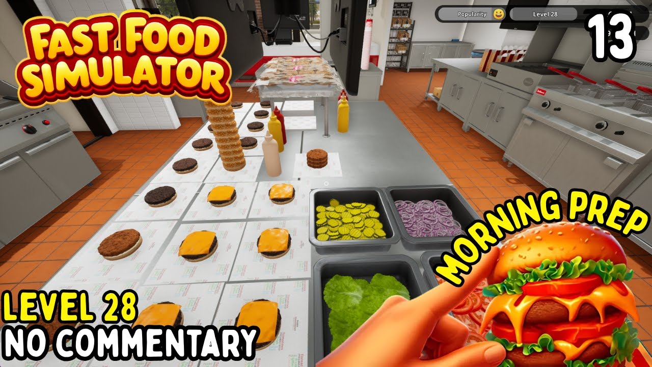 Fast Food Simulator 🍔🍟 Unlocked CHEESE BURGERS!! 🧀 + PREPPING | Solo ...