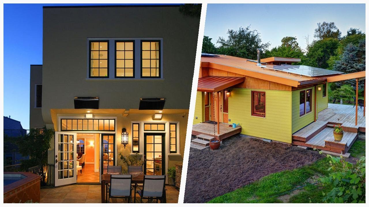 75 Contemporary Yellow Exterior Home Design Ideas You'll Love ⭐️