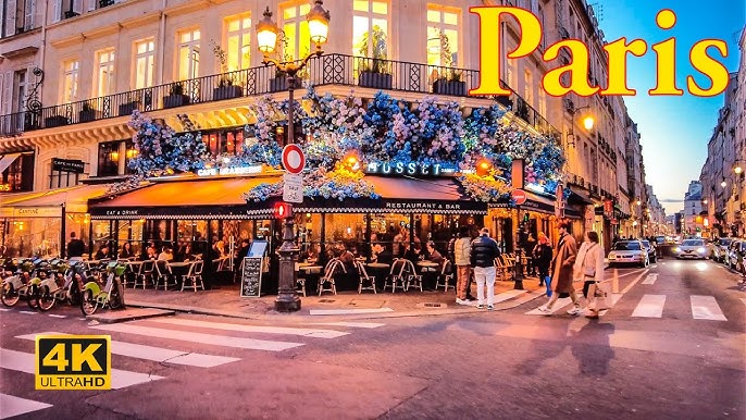 Walking Up the High End Street of Avenue Montaigne, Paris 