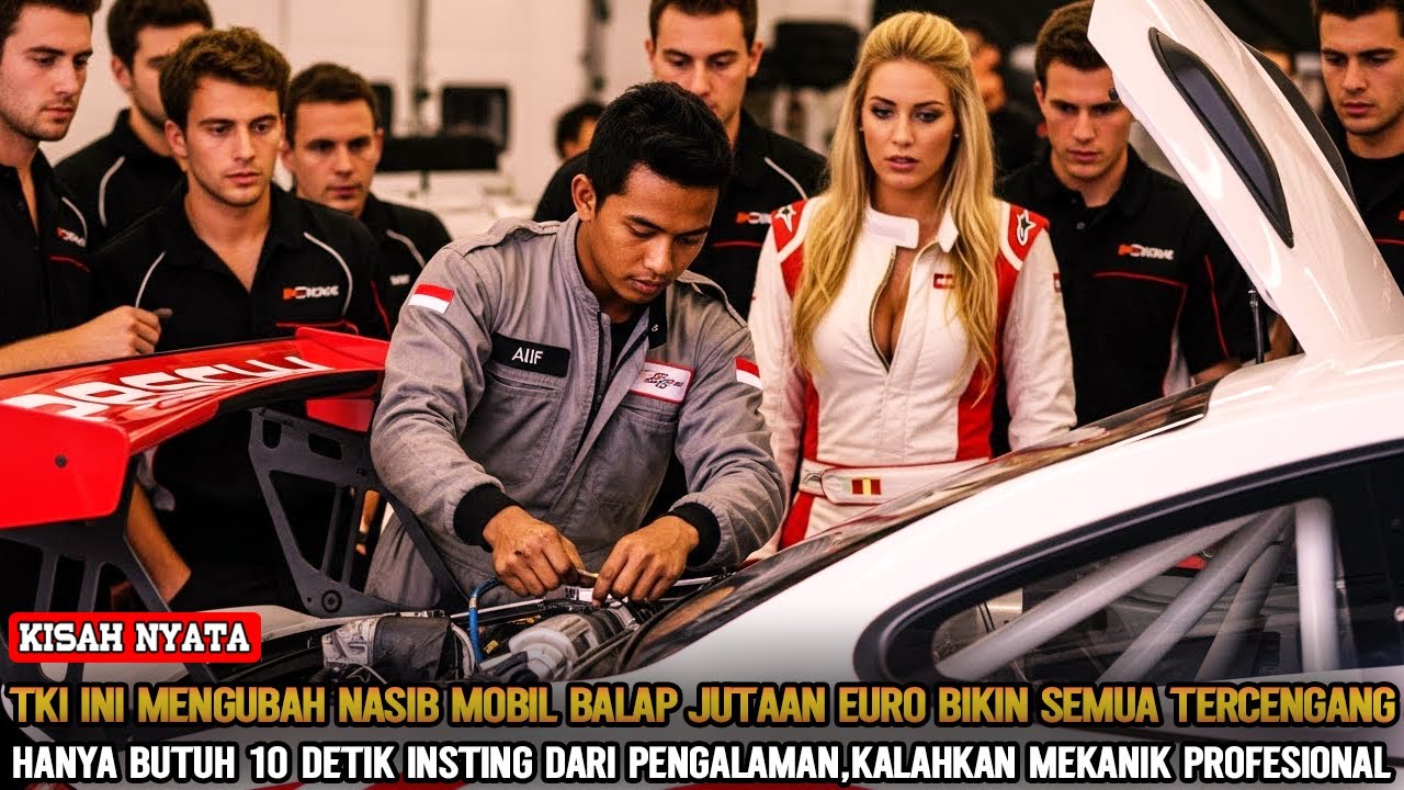MEKANIK PROFESIONAL KALAH TELAK❗TKI INI BERHASIL UBAH NASIB MOBIL BALAP JUTAAN EURO DALAM 10 DETIK