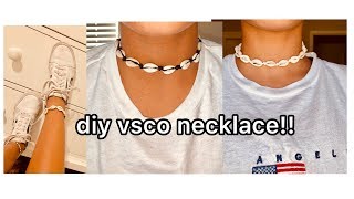 DIY  COWRIE SHELL CHOKER TUTORIAL🐚