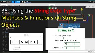 36  Using the String Data Type Methods & Functions on String Objects
