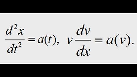 12 (Motion with Variable Acceleration)