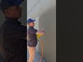 fazendo textura projetada com argamassa