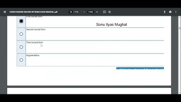 cs403 grand quiz preparation part 2// Database management system