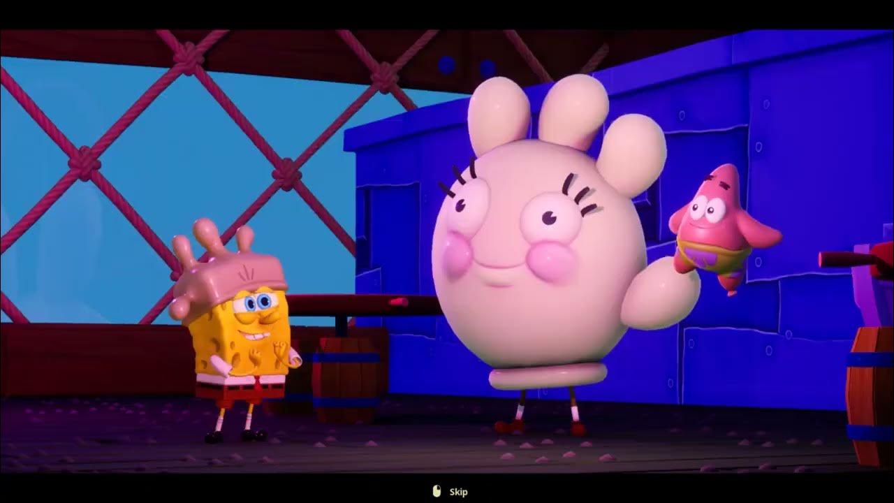 SpongeBob The Cosmic Shake Glovey Glove Boss Fight YouTube