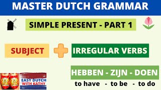 Learn Dutch Grammar _ Simple Present Tense