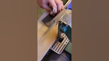 Hoe maak je een mes: schuine kanten slijpen voor beginners #mes #messenmaken