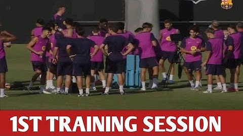 🔵FC Barcelona Players Kick Off Pre-Season Training at Ciutat Esportiva Joan Gamper