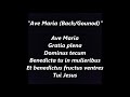 Ave maria bach gounod lyrics words text blessed virgin mother mary may crown assumption notre dame