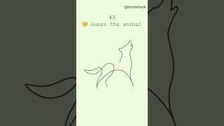 doodle challenge : guess the animal #art #shorts #cute #quiz