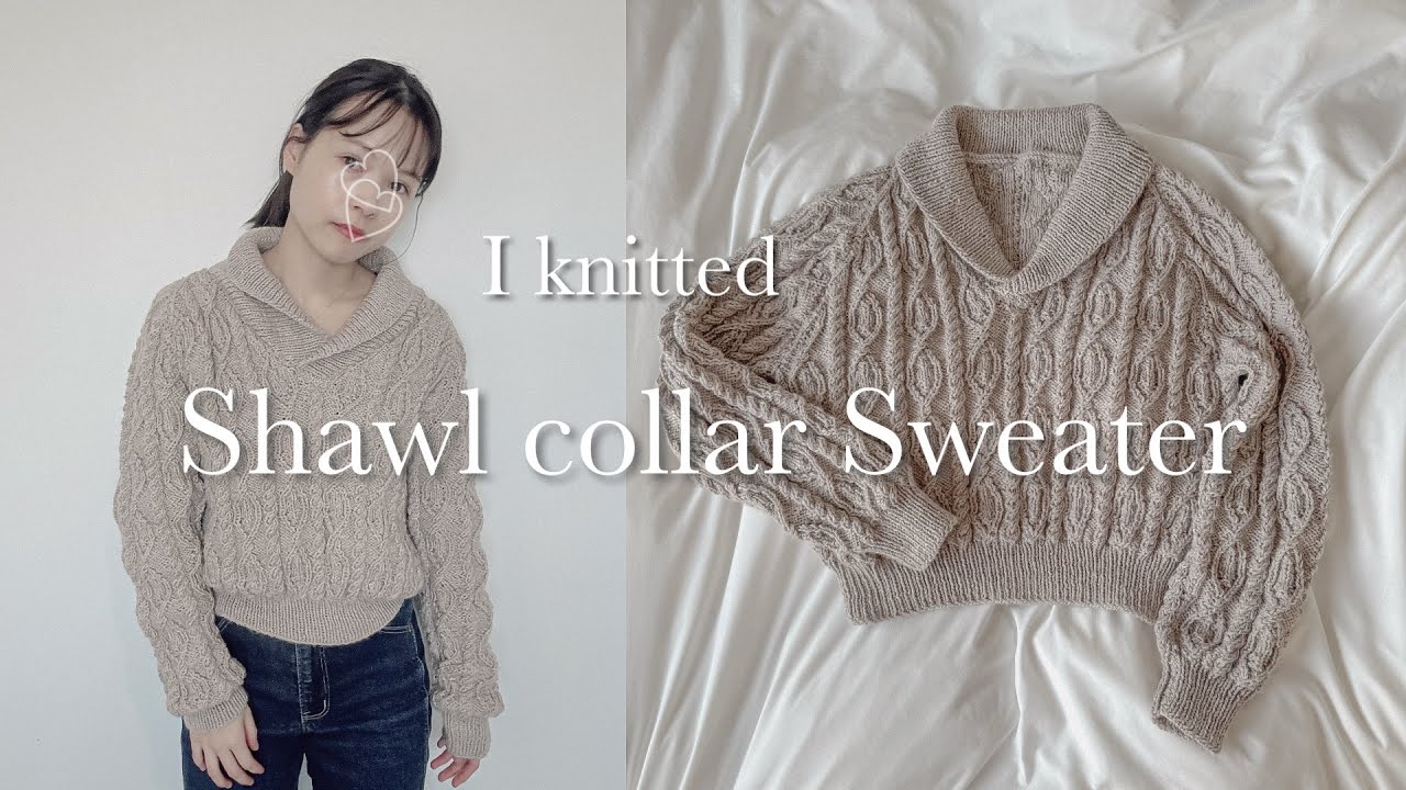 Knitting Vlog/ セーター完成しました。過去一かわいいセーター/編み図/カナダ生活