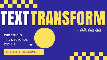 Transform Text in Wix Studio | Wix Vault