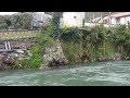 Tenkara fly fishing on the river nive
