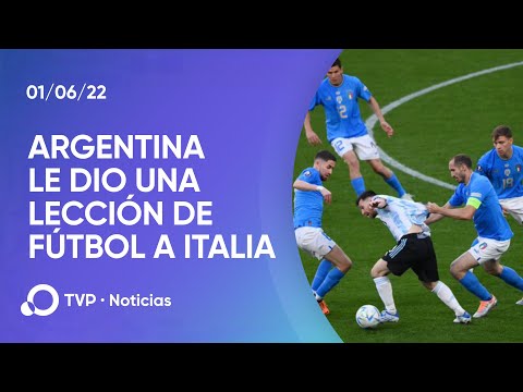 Argentina goleó a Italia en Wembley