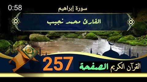 القرآن الكريم الصفحة 257 سورة إبراهيم القارئ محمد نجيب