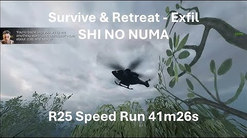 R25 Speed Time 41m36s 🤩Solo Speed Run Clasic Endles S&R - Exfil in SHI NO NUMA🤩