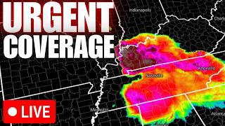 🔴BREAKING - URGENT Nocturnal Severe Weather Threat! | Live Weather Coverage