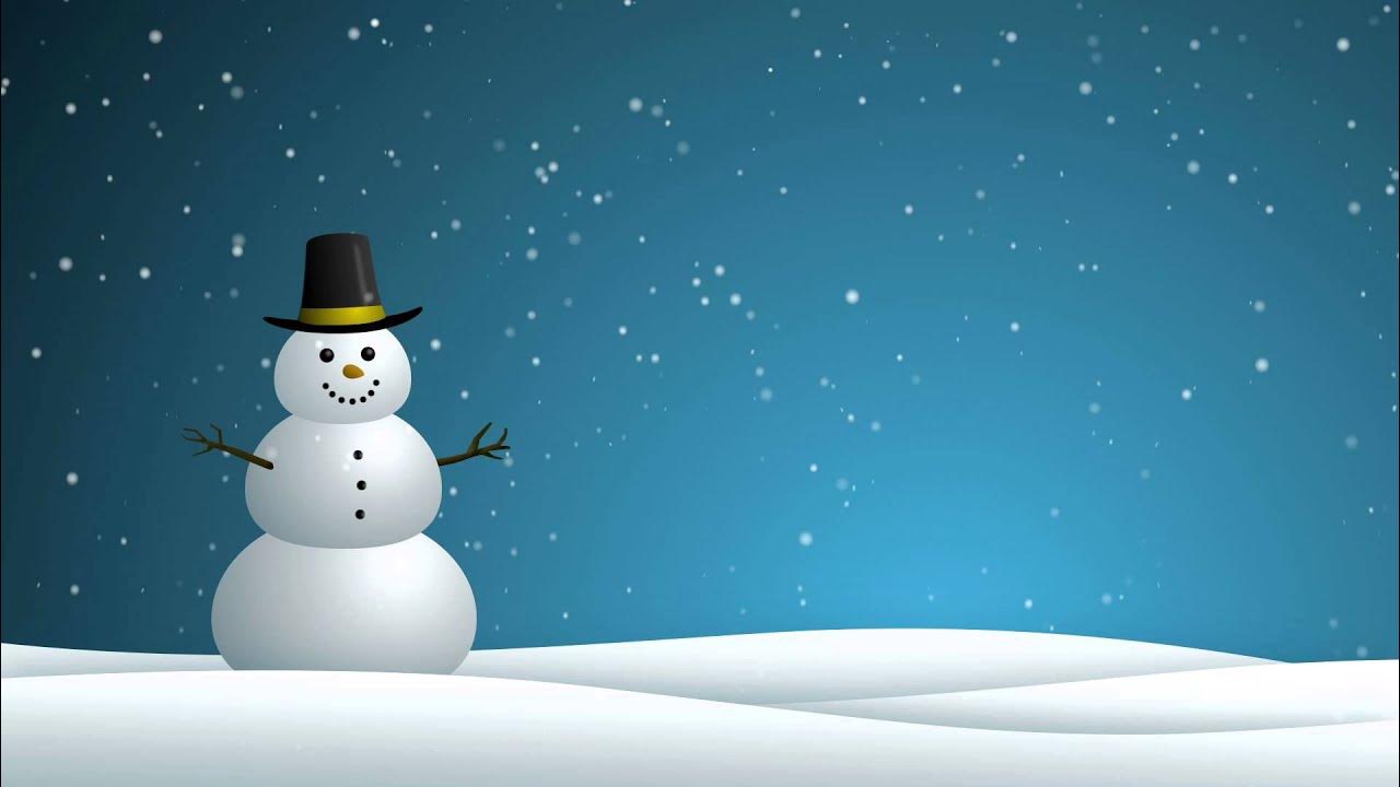 Snowman - HD Background Loop - YouTube