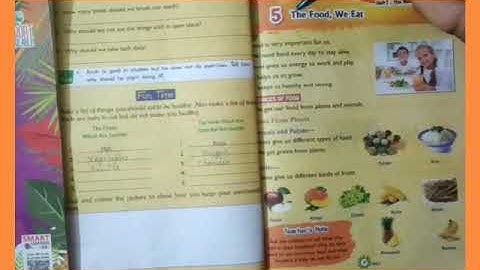 Class 1st EVs Chapter 5 The food we eat part 1