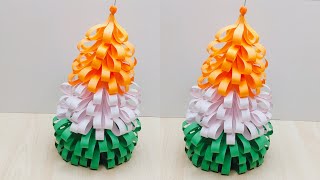 Republic Day Decor Craft | Tricolor Tree | Independence Day Craft