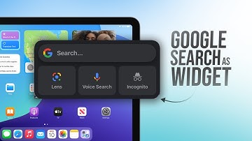 How to Add Google Search Bar on Home Screen as a Widget on iPad (tutorial)