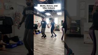 Roller Skating Dance Party In Colorful Studio! #shorts