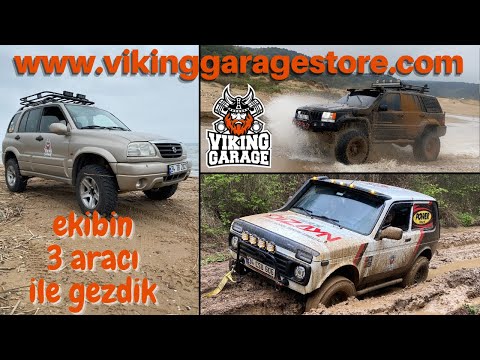 Vikingler Offroad Gezisi Cherokee 5.2, Suzuki Grand Vitara, Lada Niva