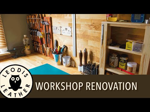 Leather Craft Workbench Setup and Tour (and one small project) 